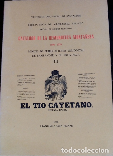 Libros de segunda mano: CATALOGO DE LA HEMEROTECA MONTA&Ntilde;ESA 1809-1976. INDICES DE PUBLICACIONES PERIODICAS DE SANTANDER Y SU
