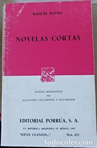 Libros de segunda mano: NOVELAS CORTAS. - PAYNO, Manuel. - Foto 1