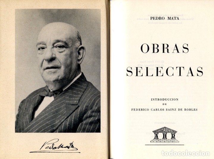 Libros de segunda mano: PEDRO MATA. OBRAS SELECTAS. - Foto 2