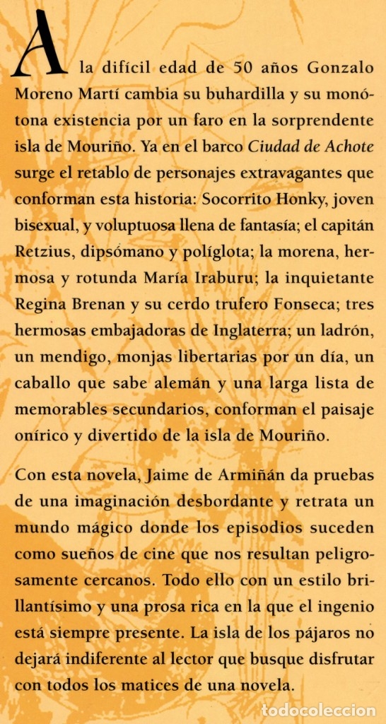 Libros de segunda mano: LA ISLA DE LOS P&Aacute;JAROS. De Jaime de Armi&ntilde;&aacute;n. - Foto 2