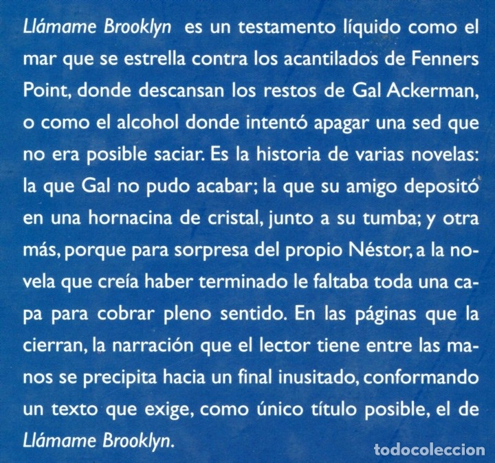 Libros de segunda mano: LL&Aacute;MAME BROOKLYN. Eduardo Lago. - Foto 2