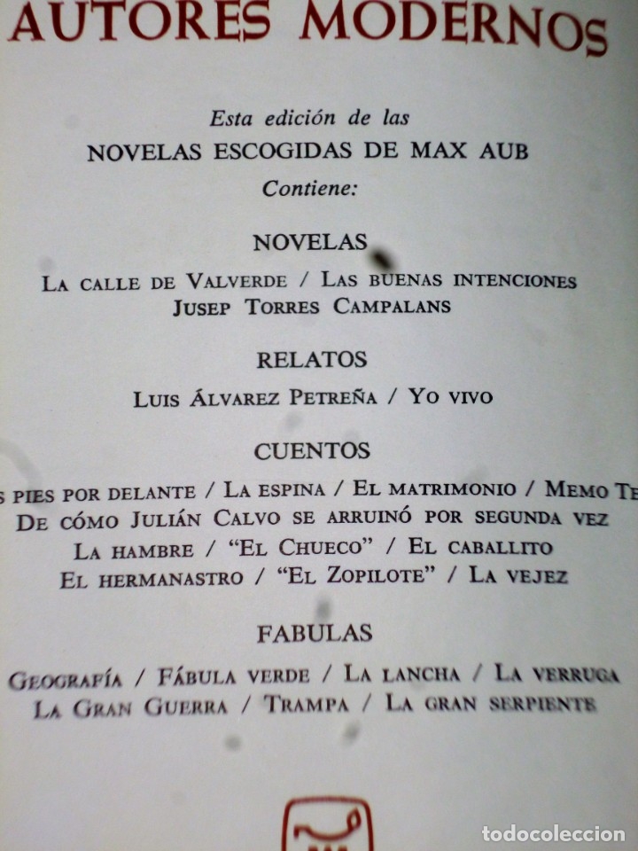 Libros de segunda mano: NOVELAS ESCOGIDAS DE MAX AUB - Foto 3