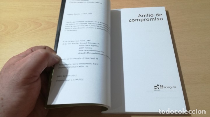 Libros de segunda mano: ANILLO DE COMPROMISO - LUIS VALERA - BROSQUIL	 / 	GARA 48 - Foto 6