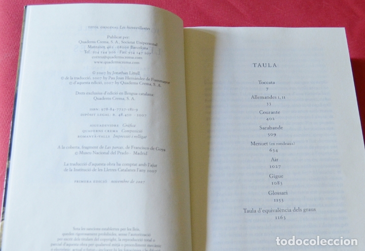Libros de segunda mano: LES BENIGNES - JONATHAN LITTELL - QUADERNS CREMA - EN CATALA - Foto 3