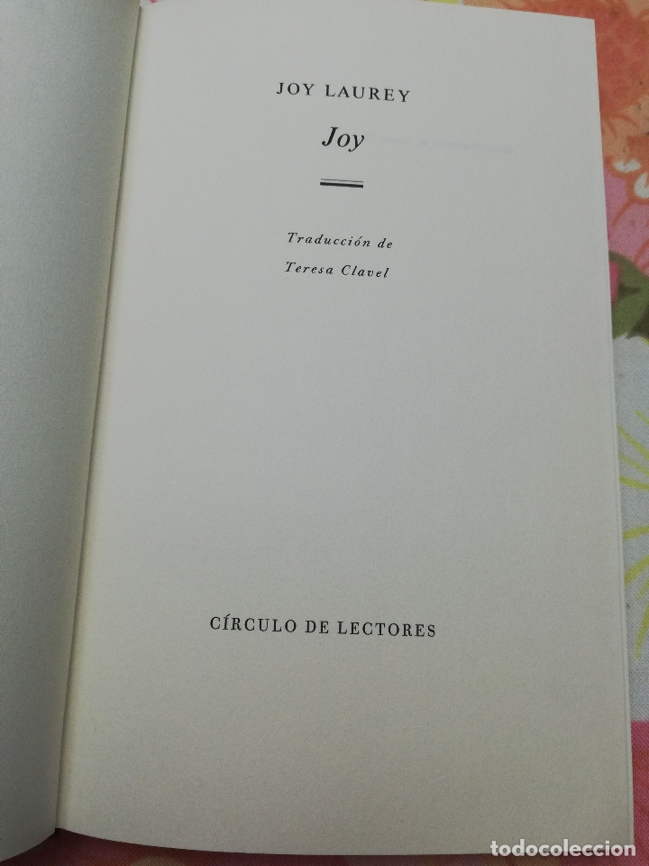 Libros de segunda mano: JOY (JOY LAUREY) C&Iacute;RCULO DE LECTORES - Foto 2