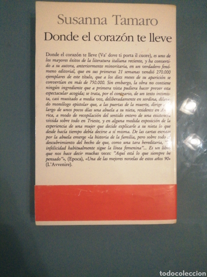 Libros de segunda mano: Donde el coraz&oacute;n te lleve - Foto 2