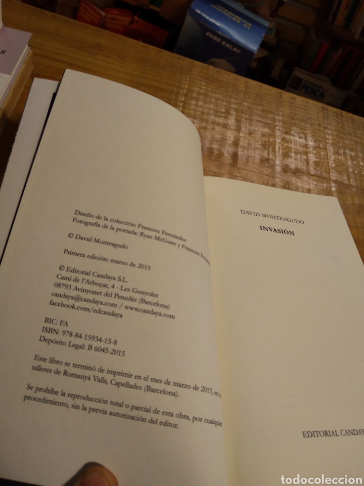 Libros de segunda mano: DAVID MONTEAGUDO. INVASI&Oacute;N #2836 - Foto 2