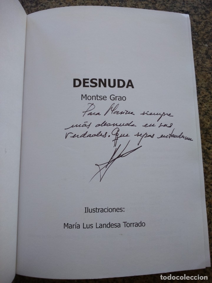 Libros de segunda mano: DESNUDA -- MONTSE GRAO -- 2004 -- - Foto 3