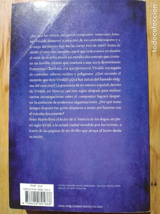 Libros de segunda mano: El enigma Vivaldi. Peter Harris - Foto 3