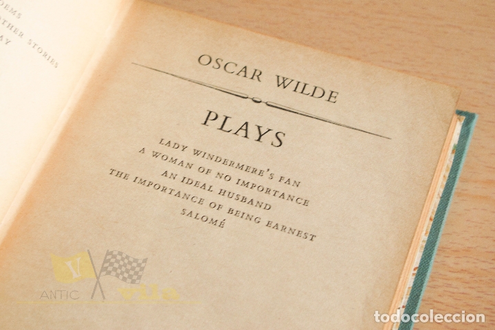 Libros de segunda mano: Plays - Oscar Wilde - 1955 - Foto 7