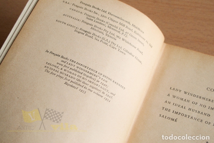 Libros de segunda mano: Plays - Oscar Wilde - 1955 - Foto 8
