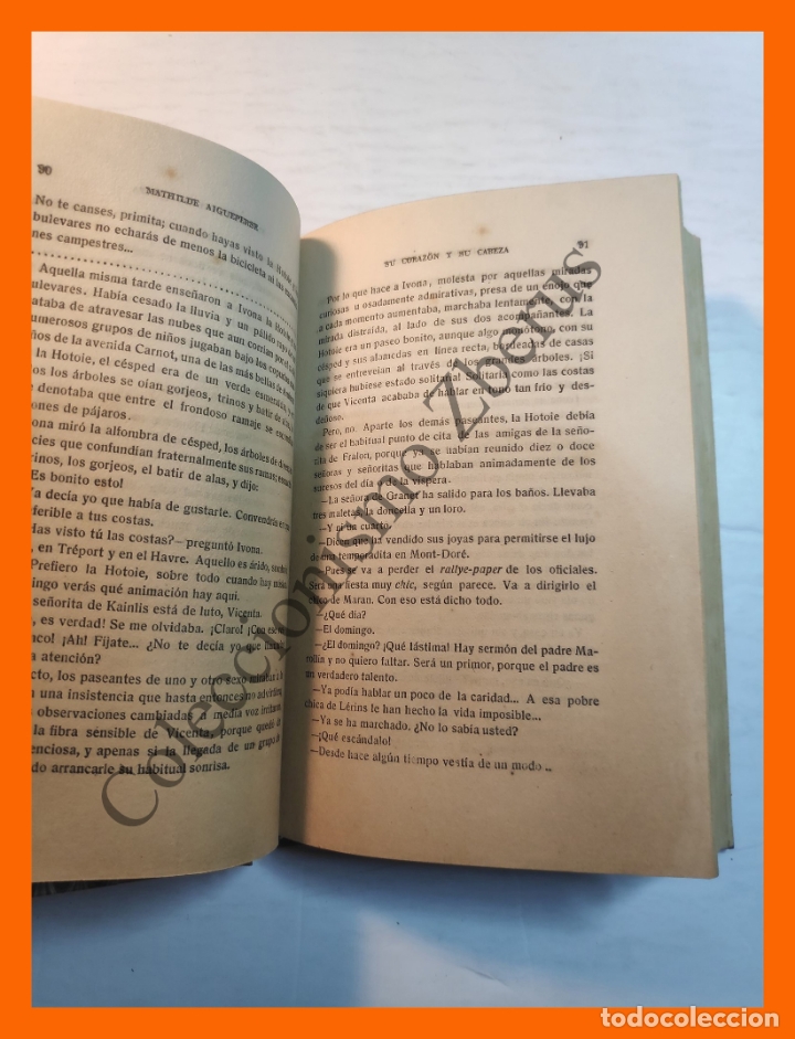 Libros de segunda mano: Su corazon y su cabeza - Mathilde Aigueperse - Foto 3