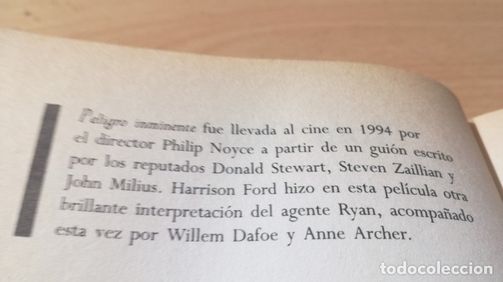 Libros de segunda mano: PELIGRO INMINENTE - TOM CLANCY - ORBIS	 / 	TEXTO 72 - Foto 5
