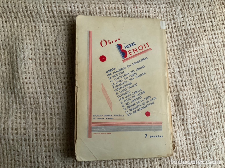 Libros de segunda mano: LA ATLANTIDA, / PIERRE BENOIT. -ED. EDICIONES AURA 1940 - Foto 2
