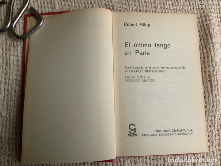 Libros de segunda mano: El &uacute;ltimo tango en Par&iacute;s / Robert Alley - Foto 1