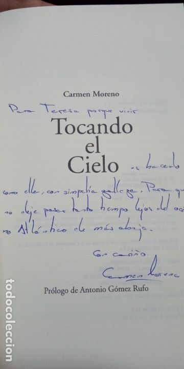 Libros de segunda mano: Carmen Moreno: Tocando el cielo - Foto 2