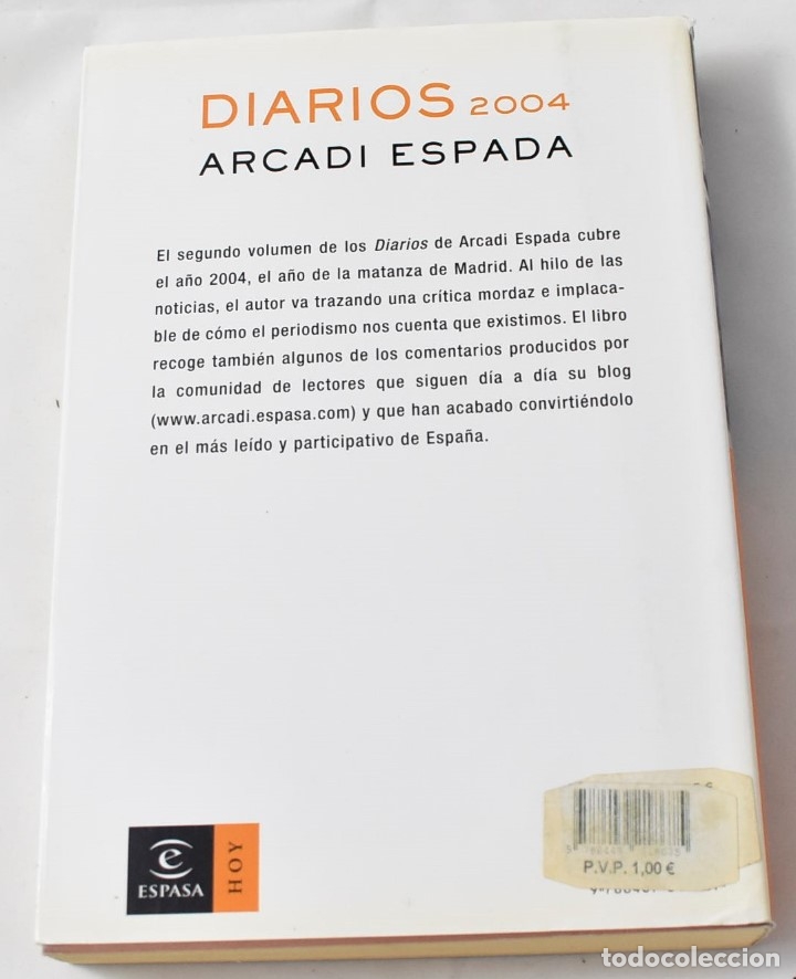 Libros de segunda mano: Diarios 2004. Espada, Arcadi - Foto 2
