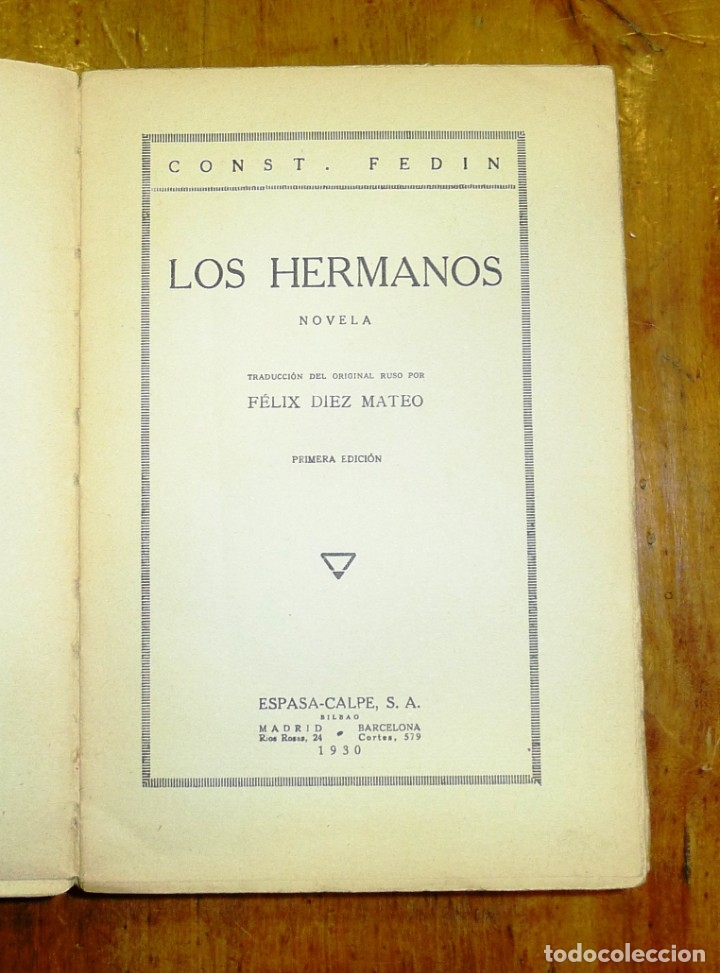 Libros de segunda mano: FEDIN, Const - Los hermanos : novela - Foto 2