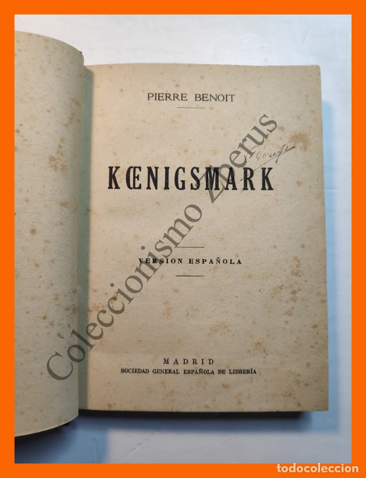 Libros de segunda mano: Koenigsmark - Pierre Benoit - Foto 2