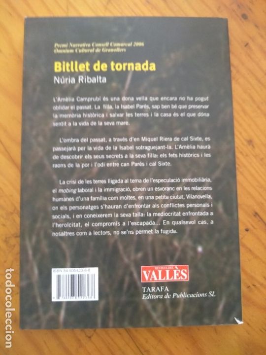 Libros de segunda mano: Bitllet de tornada - Ribalta, N&uacute;ria - Foto 3