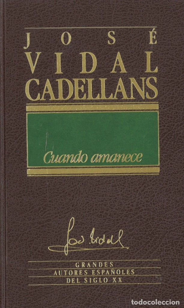 Libros de segunda mano: Cuando amanece. Jos&eacute; Vidal Cadellans. 1985 - Foto 1