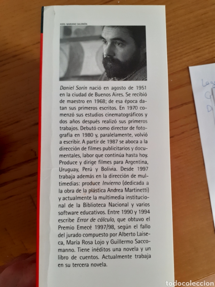 Libros de segunda mano: Error de c&aacute;lculo. Daniel Sor&iacute;n. Emec&eacute;. 9789500419024 - Foto 3