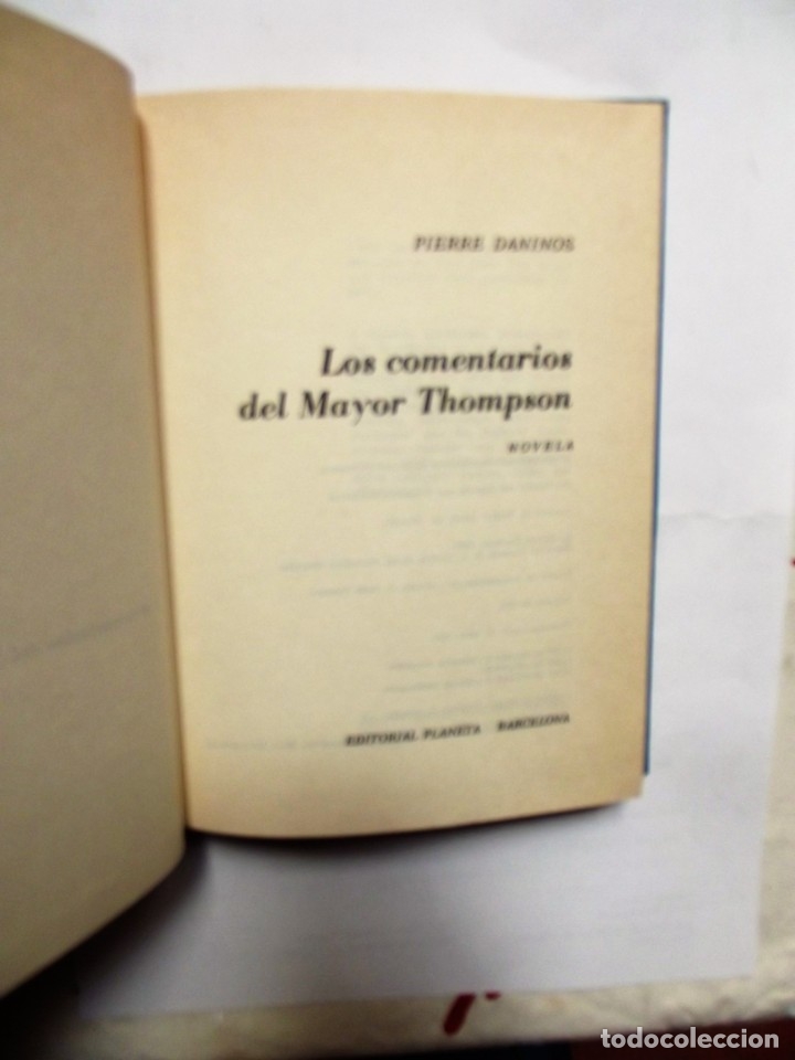 Libros de segunda mano: LOS COMENTARIOS DEL MAYOR THOMPSON DE PIERRE DANINOS - Foto 2