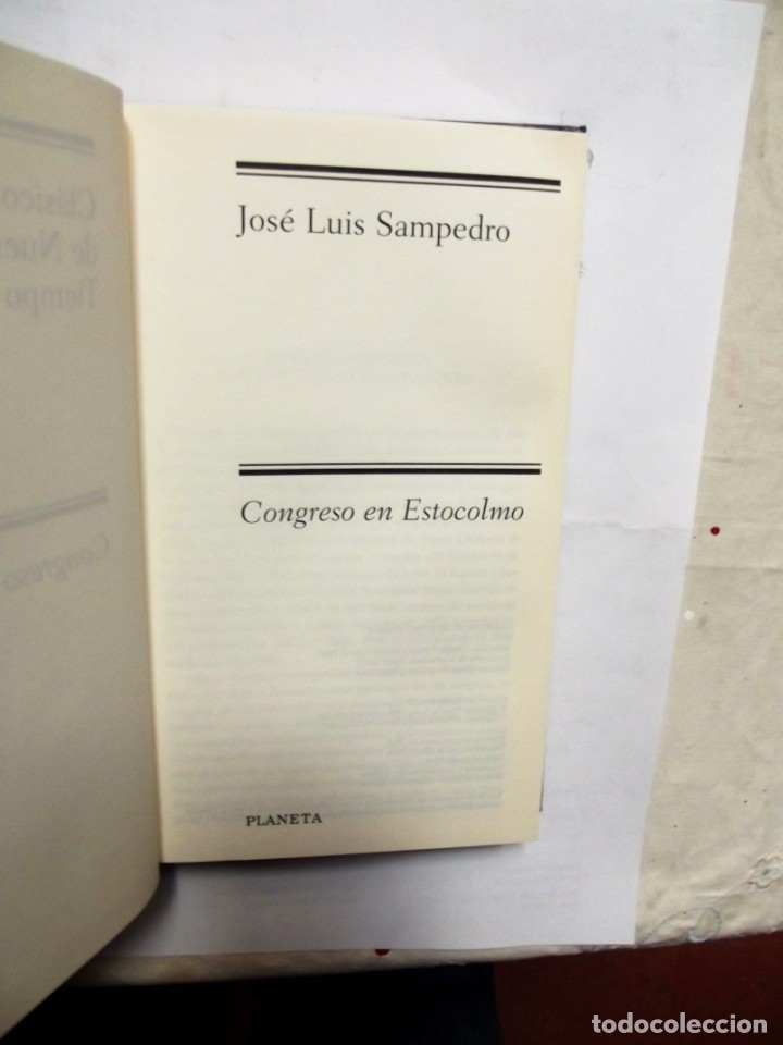 Libros de segunda mano: CONGRESO EN ESTOCOLMO DE JOSE LUIS SAMPEDRO - Foto 2