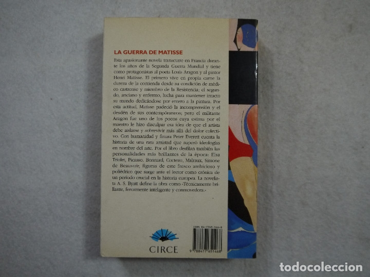 Libros de segunda mano: LA GUERRA DE MATISSE - PETER EVERETT - CIRCE EDICIONES - 1998 - Foto 2