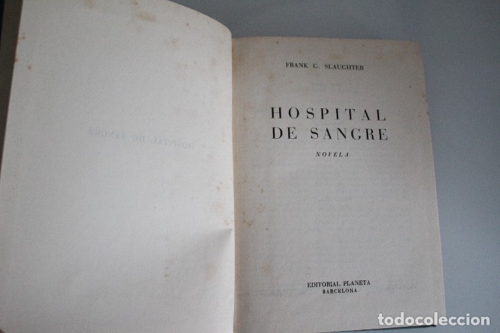 Libros de segunda mano: HOSPITAL DE SANGRE - Foto 1