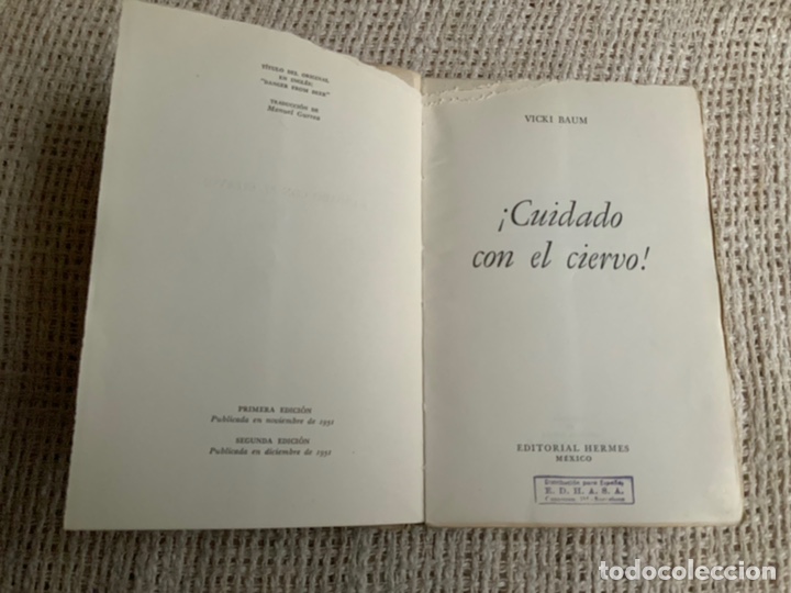Libros de segunda mano: &iexcl;Cuidado con el ciervo! / Vicki Baum - Foto 2