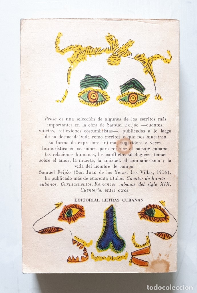 Libros de segunda mano: SAMUEL FEIJOO / PROSA / LETRAS CUBANAS 1985 - Foto 2