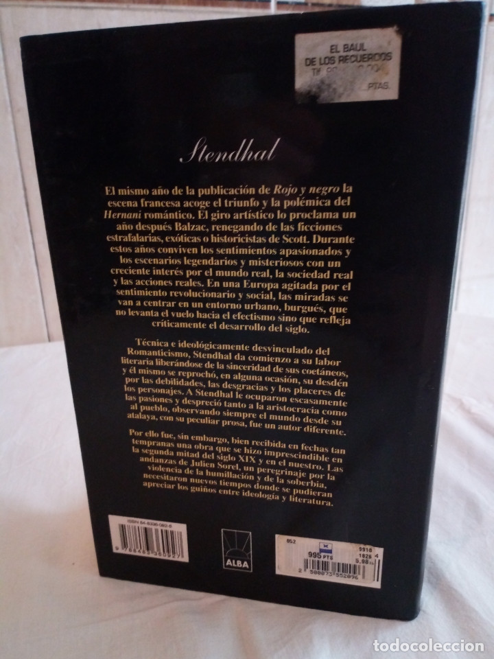 Libros de segunda mano: 70-ROJO Y NEGRO , Stendhal, 1997 - Foto 3