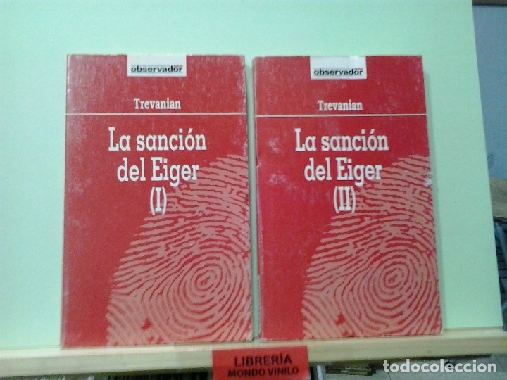 Libros de segunda mano: LMV - La sanci&oacute;n del Eiger, tomos 1 y 2. Trevanian - Foto 1