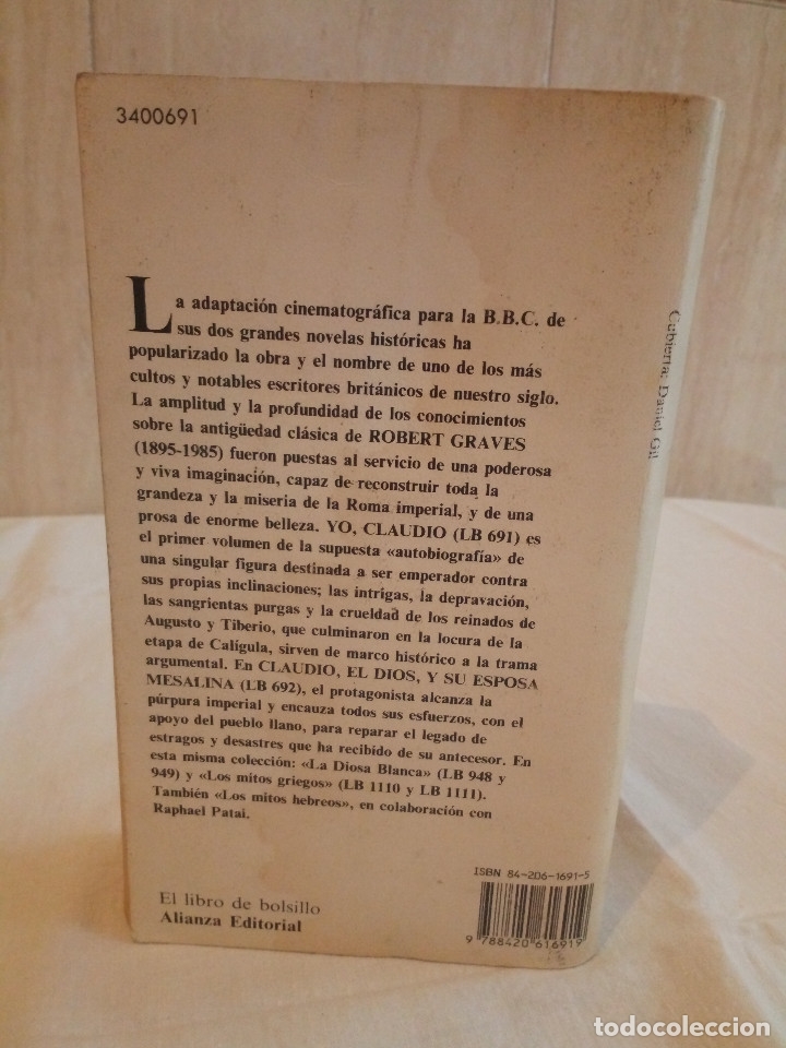 Libros de segunda mano: 142-YO CLAUDIO, Robert Graves, 1996 - Foto 2
