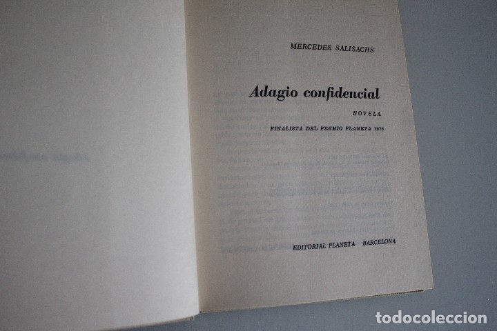 Libros de segunda mano: ADAGIO CONFIDENCIAL - Foto 1