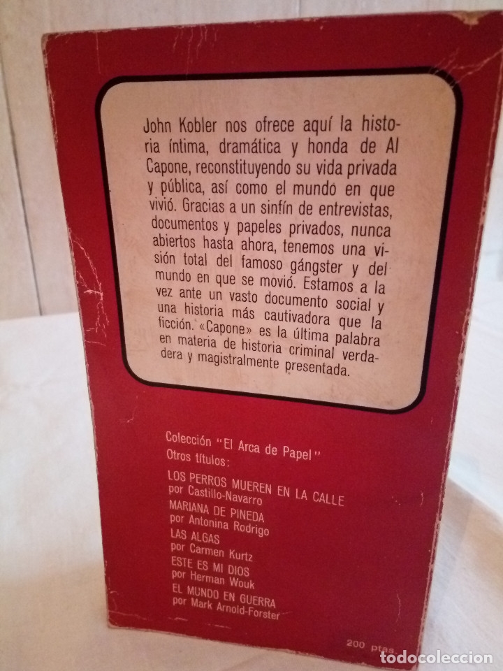 Libros de segunda mano: 103-CAPONE , John Kobler, 1971 - Foto 2