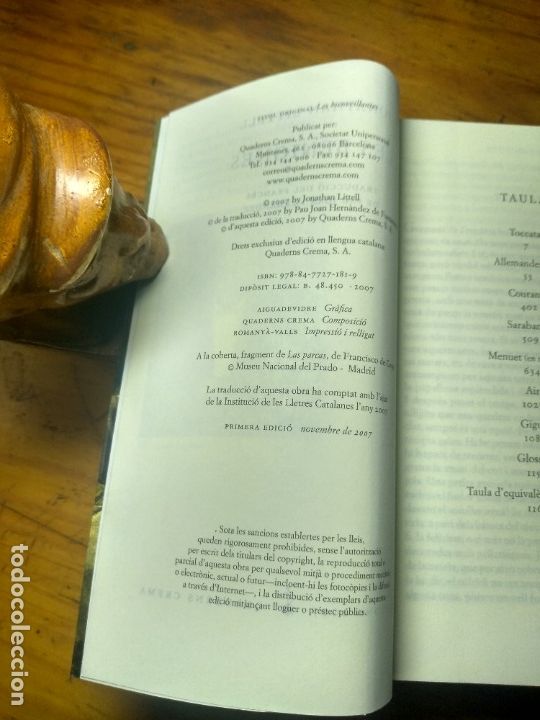 Libros de segunda mano: LES BENIGNES - JONATHAN LITTELL ED. QUADERNS CREMA - Foto 2