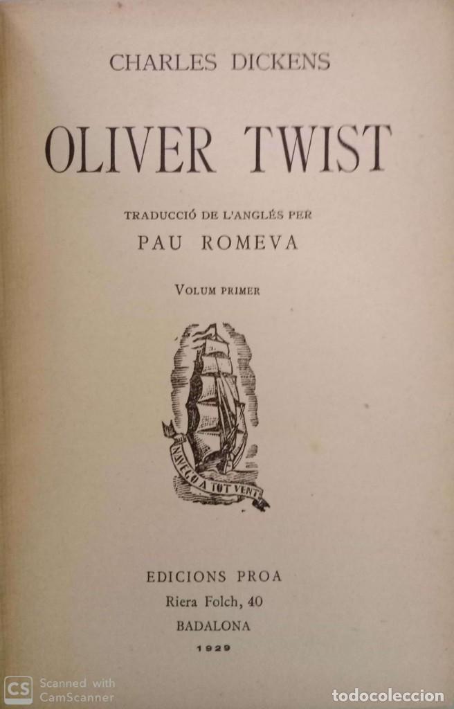 Libros de segunda mano: Oliver Twist (volum primer) - Foto 2