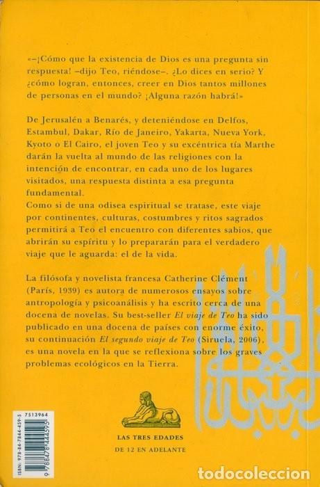 Libros de segunda mano: EL VIAJE DE TEO. CATHERINE CL&Eacute;MENT - Foto 2