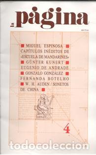 Libri di seconda mano: La p&aacute;gina. Octubre 1990 Enero 1991. N&ordm; 4