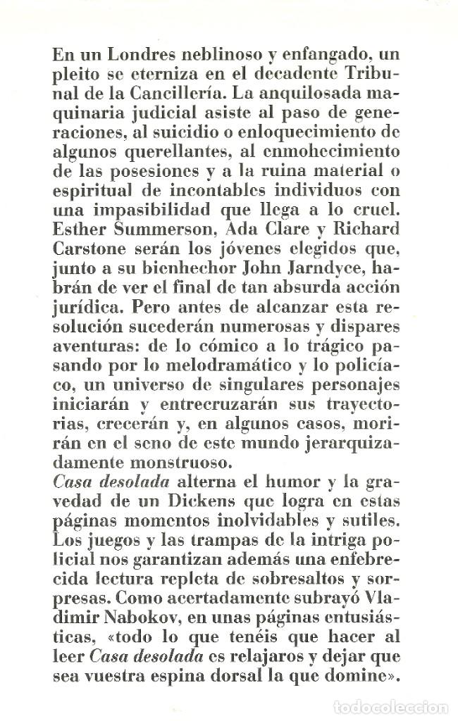 Libros de segunda mano: CASA DESOLADA --- CHARLES DICKENS - Foto 2