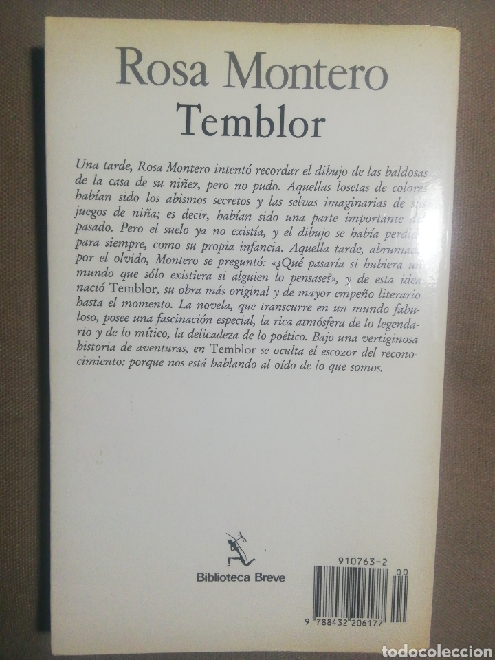 Libros de segunda mano: TEMBLOR. ROSA MONTERO - Foto 2