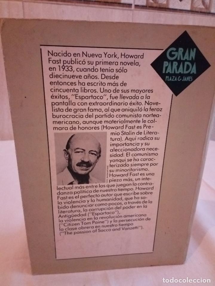 Libros de segunda mano: 438-MAX, Howard Fast, 1983 - Foto 2