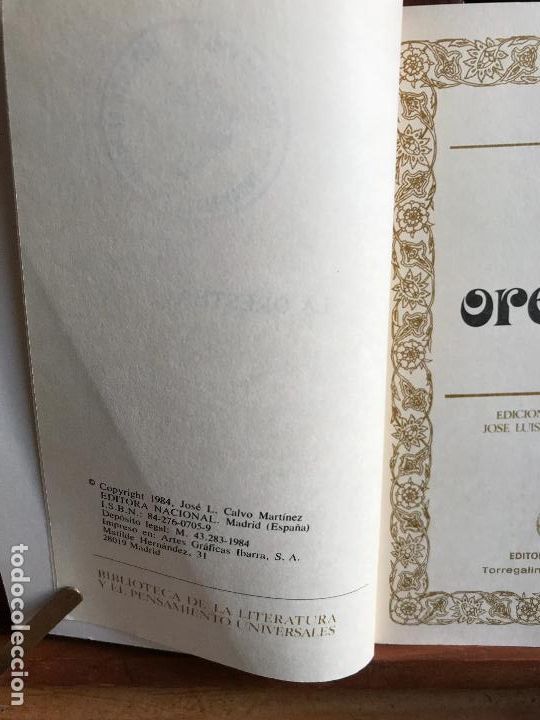 Libros de segunda mano: La Orestea. Esquilo. 1984 - Foto 3