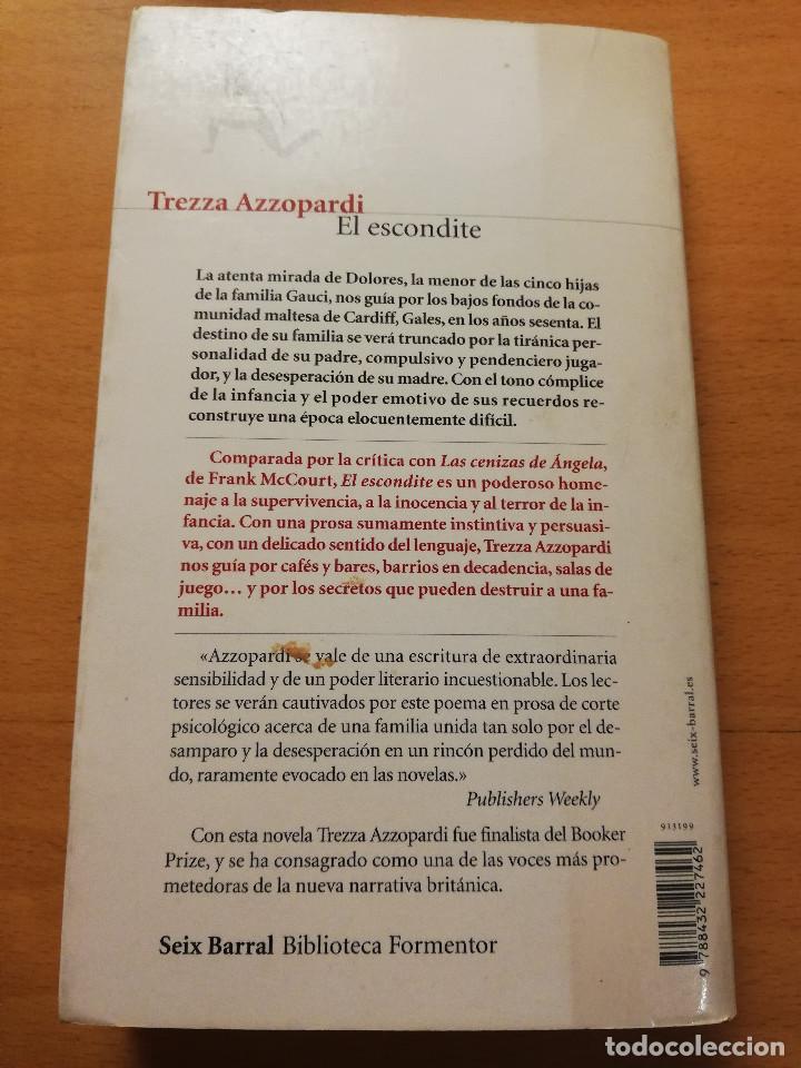 Libros de segunda mano: EL ESCONDITE (TREZZA AZZOPARDI) SEIX BARRAL - Foto 4