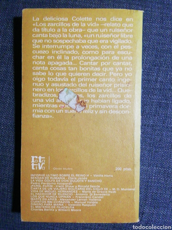 Libros de segunda mano: LOS ZARCILLOS DE LA VID. COLETTE - Foto 2