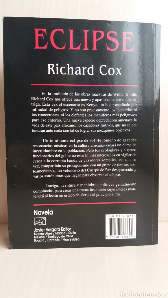 Libros de segunda mano: Eclipse. Richard Cox. Javier Vergara Editor, 1996. - Foto 4