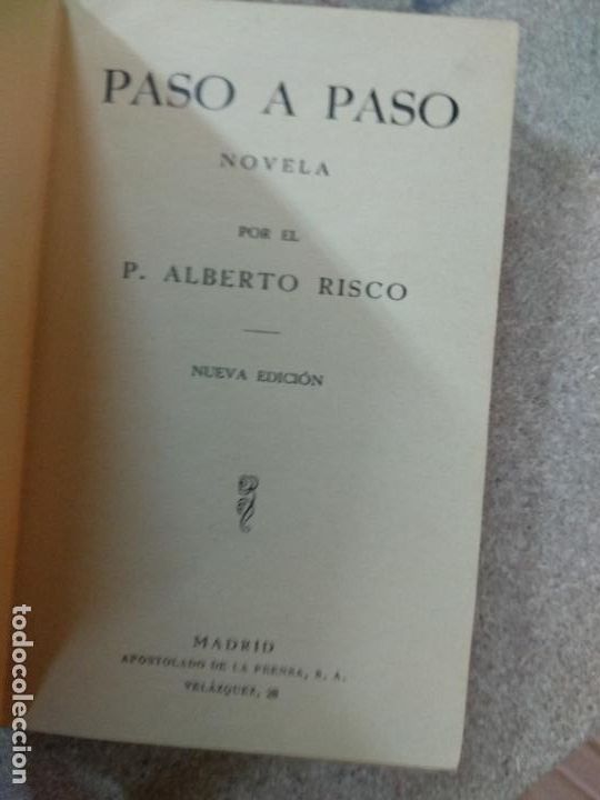 Libros de segunda mano: PASO A PASO. ALBERTO RISCO. - Foto 2