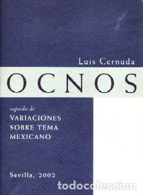Libros de segunda mano: OCNOS. CERNUDA, LUIS. L-1353 - Foto 1